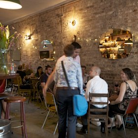 Inside the Redfern bar.