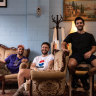 Co-owners Jean-Paul El Tom, Alex Kelly and James Bellos at their restaurant Baba’s Place.