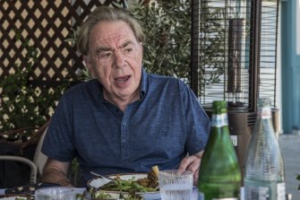 Andrew Lloyd Webber celebrating his birthday in Sydney. 