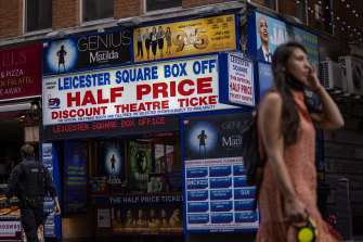 London’s famous West End theatres remain closed.