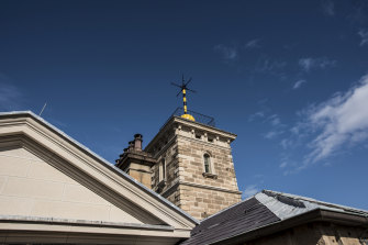 The Time Ball atop Sydney Observatory.