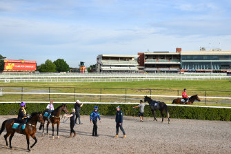 The last official jump-outs at Caulfield on Tuesday ahead of this weekend’s Zipping Classic.