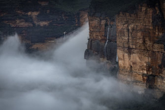 The Blue Mountains in NSW on Tuesday.