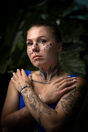 Oliynyková after her match.