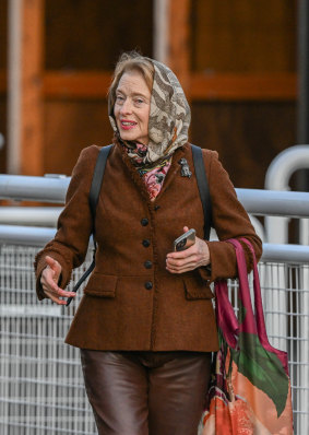 Gai Waterhouse oversees stayer Eliyass’s gallop at Caulfield on Tuesday before the Caulfield Cup.