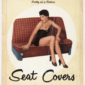 Bernice Kopple advertises seat  covers in the 1950s
