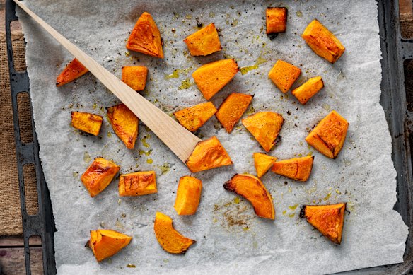 Many pieces of pumpkin – there is dignity in choosing.