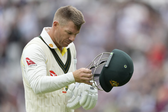 David Warner does not use a neck guard when batting.