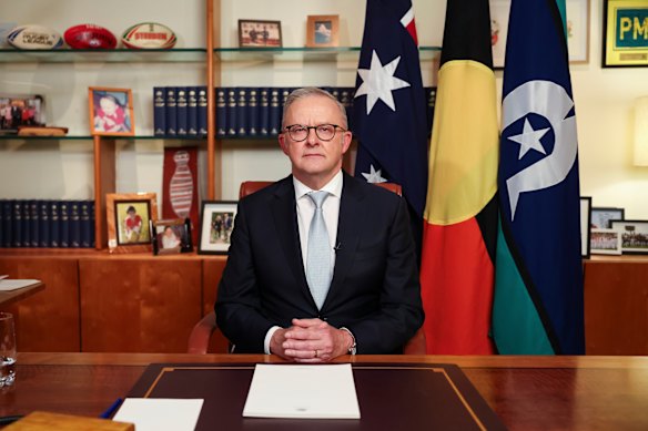 The prime minister made the formal address to the nation due to the ongoing fallout from the conflict in Iran.