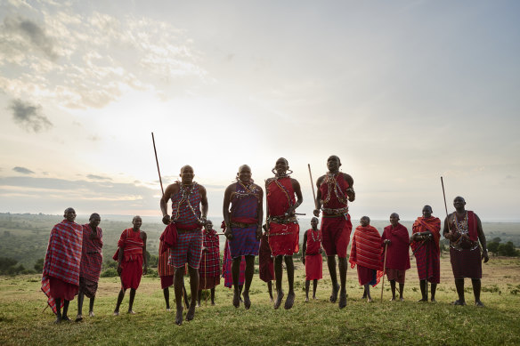 The Maasai visit as part of a cultural exchange.