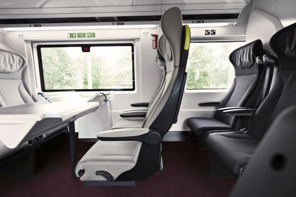 Seats in standard premier class.