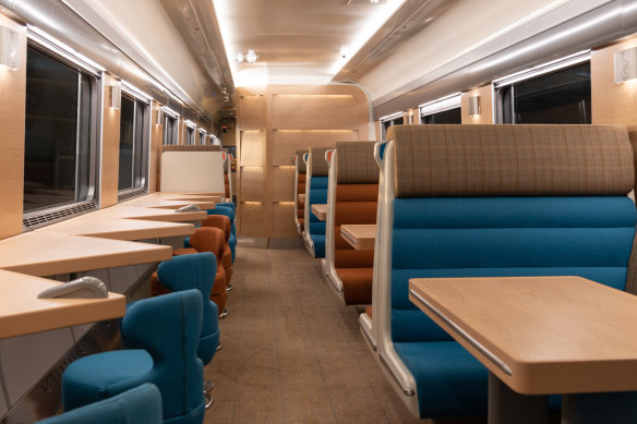 Caledonian Sleeper lounge carriage. 