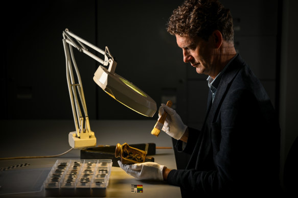 Jeremy Smith, Heritage Victoria, principal archaeologist, at the Artefacts Centre in Abbotsford. 