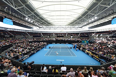 The Billie Jean King Cup qualifier tie between Australia and Kazakhstan at Pat Rafter Arena in Brisbane.