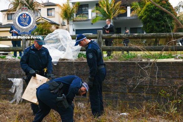Police look for clues in the unsolved homicide of Chetty in 2018.
