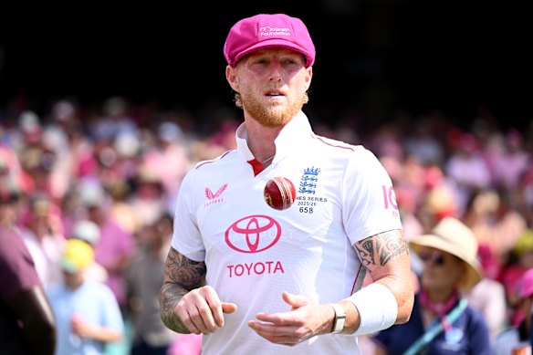 England captain Ben Stokes wearing Castore kit during the Ashes series