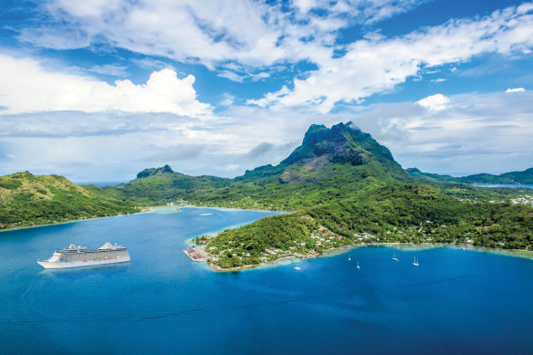 Oceania Marina in Bora Bora.