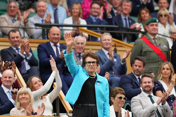 Tennis legend Billie Jean King.