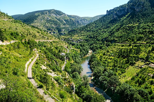 Gorges du Tarn canyon in Lozere.