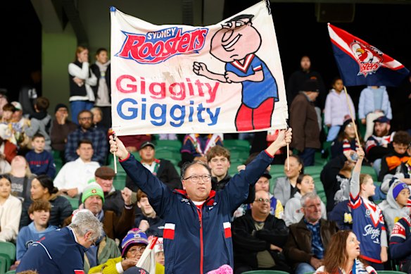 Roosters superfan Wayne Leong snared tickets to the game.
