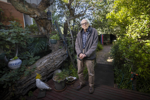 Save Albert Park president Peter Goad has just turned 100. 