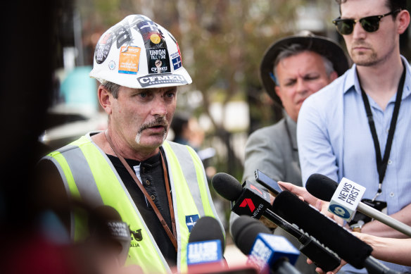 CFMEU WA state secretary Mick Buchan.