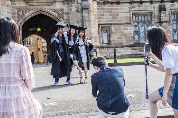 International  student arrivals plummeted by 600,000 last year.
