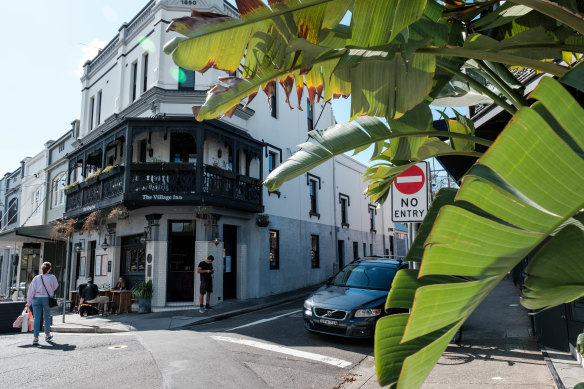 The historic Village Inn pub in Paddington.