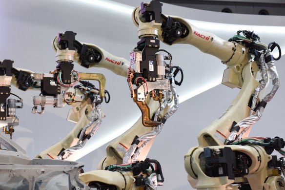 Robots are perfectly suited for factory work, where conditions never change.