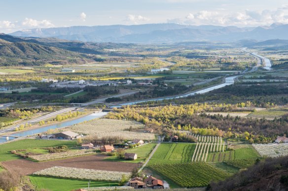 The Durance River and its valley.