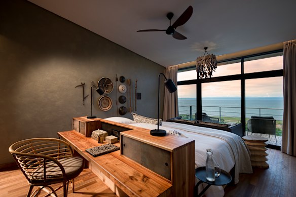 The Lodge offers lake views from its 10 guest suites.