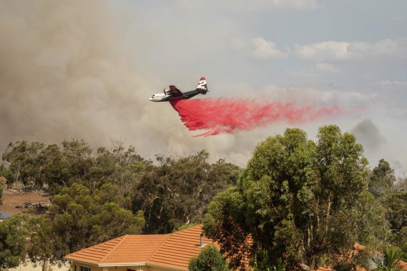 Aerial drops of fire retardant have been essential to the fight against the monster blaze. 