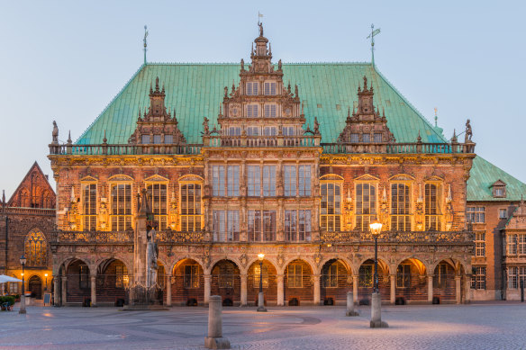 The town hall is this city-state’s proud symbol, a showpiece of centuries of mercantile success.