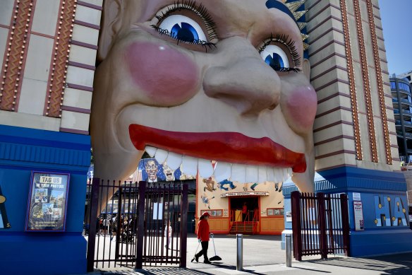 The iconic Luna Park face in Sydney.