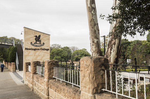 Newington College will lose government funding under a new parental income calculation.