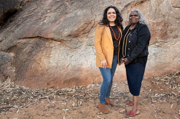 Jacinta Price with her mother, Bess, a former Northern Territory government minister. 