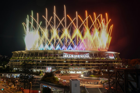 The Tokyo Olympics closing ceremony.