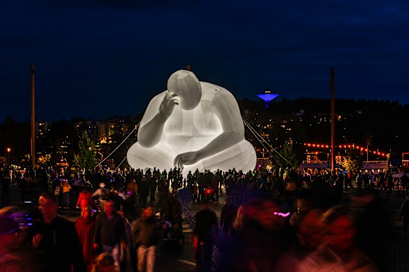 Amanda Parer’s Man installation uses scale, light and contrast to get us thinking about our relationship with the natural world around us.