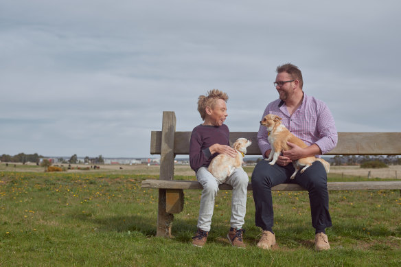 Brothers Ashton Kline (right), and Grant Monks: "I’ve learnt from Ash about resilience. You have two choices: sit around and feel sorry for yourself or get on with life."