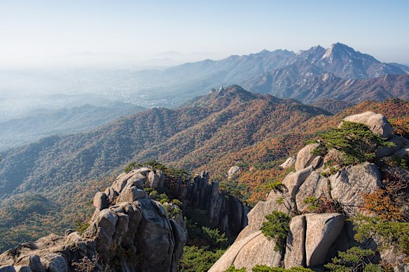 View from Dobongsan in Bukhansan National Park, Seoul.