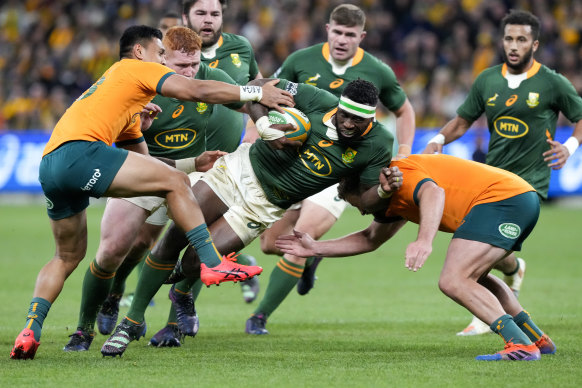 Siya Kolisi in action.