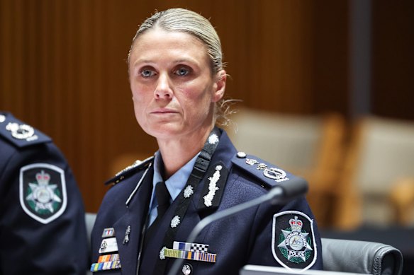 Australian Federal Police Commissioner Krissy Barrett sounded the alarm on the networks in her maiden National Press Club address.