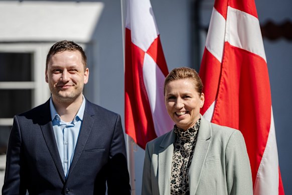 Greenland Premier Jens-Frederik Nielsen (left) and Danish Prime Minister Mette Frederiksen in 2025.