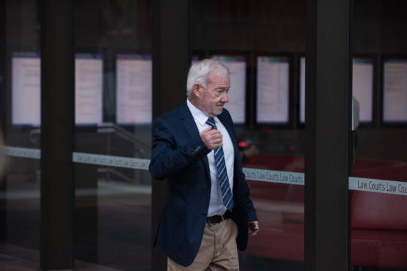 Peter Meakin outside the Federal Court in Sydney on Monday.