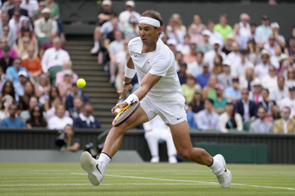 Nadal has levelled scores at one set apiece.
