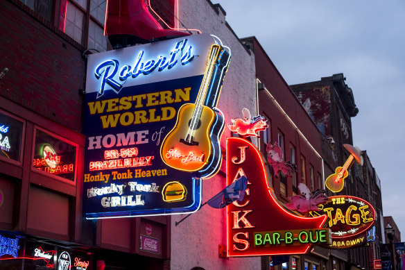 Nashville - music-central on a tour of the US South.