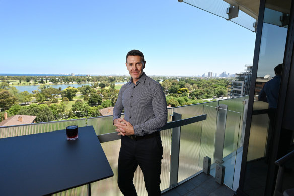 Howe plans to look in earnest for a new home once he has sold his St Kilda Road apartment. 