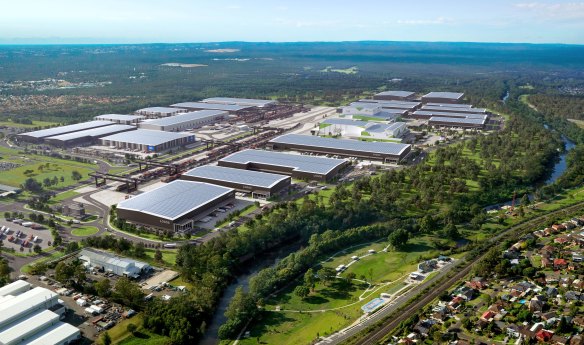 Sydney’s Moorebank terminal: the Beveridge hub is expected to be twice its size.