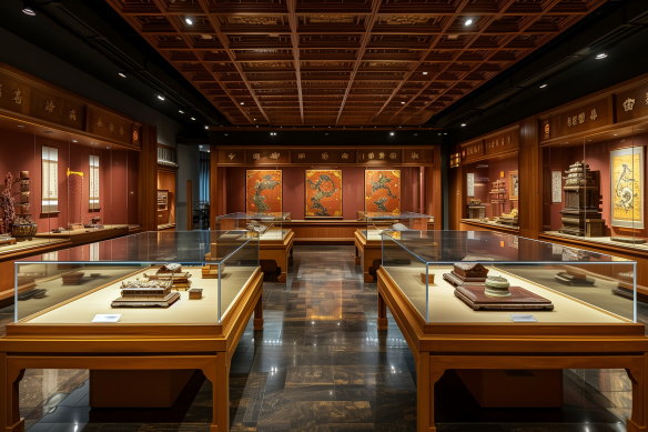 Millennia of porcelain on display – some bowls are so delicate as to be translucent.