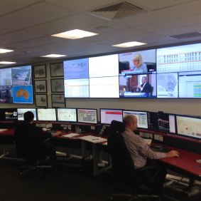 The control centre monitors the performance of Origin's power generators across the NEM.